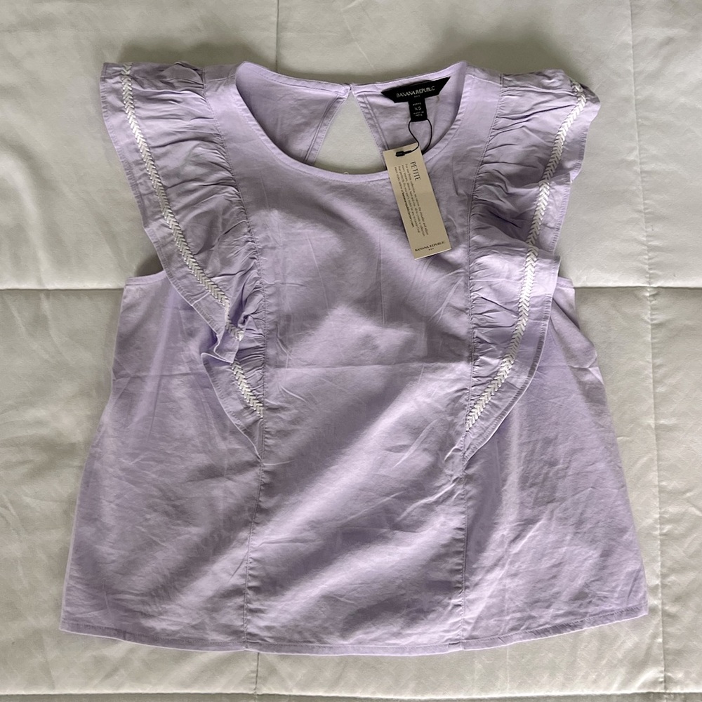 NWT Banana Republic Purple Top XSP